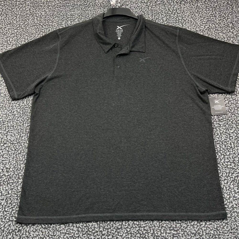SpaceX Polo Shirt Men 4XL Gray‎ Short Sleeve Collared New